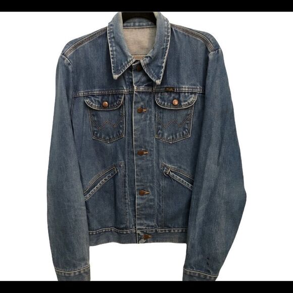 Womens 70’s vintage Wrangler trucker jacket with no lining - Picture 1 of 14